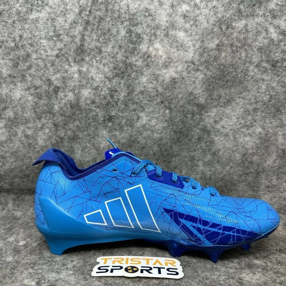 Adidas Adizero Electric Football Cleats Mens Size 9 Blue White All American Bowl